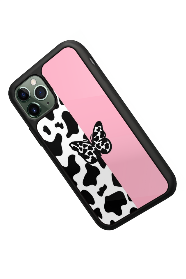 iPhone 11 Pro Uyumlu Kelebek Tasarımlı Glossy Premium Kılıf