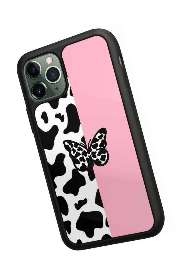 iPhone 11 Pro Uyumlu Kelebek Tasarımlı Glossy Premium Kılıf
