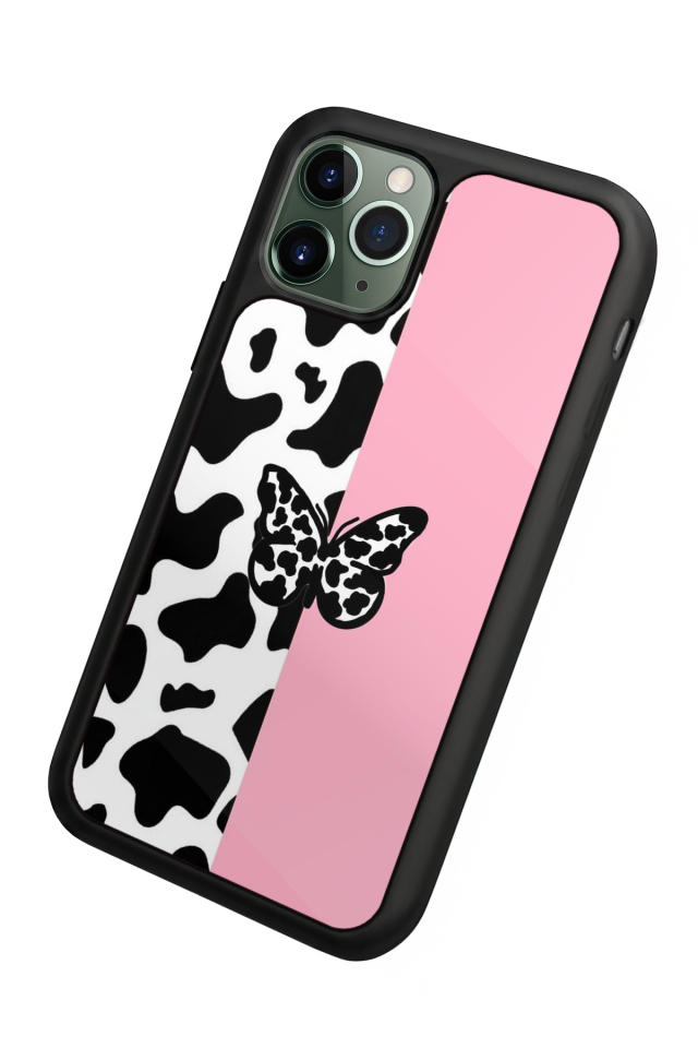 iPhone 11 Pro Uyumlu Kelebek Tasarımlı Glossy Premium Kılıf