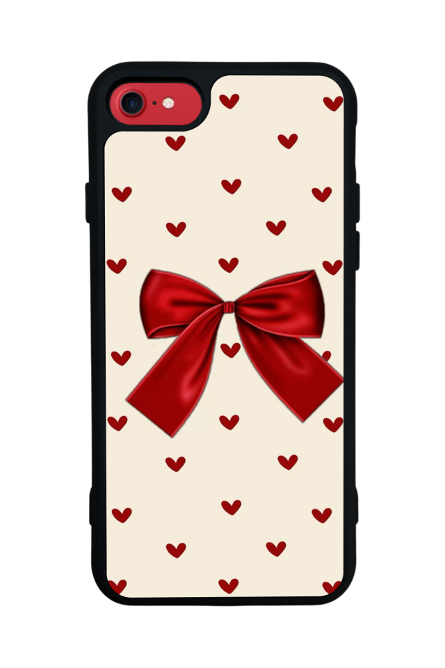 iPhone 7 Uyumlu Kurdele Tasarımlı Glossy Premium Kılıf