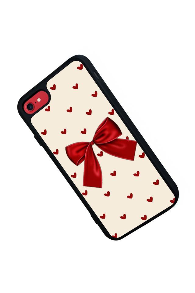 iPhone 7 Uyumlu Kurdele Tasarımlı Glossy Premium Kılıf