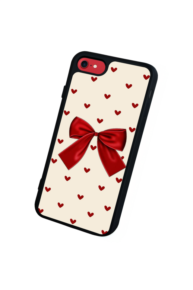 iPhone 7 Uyumlu Kurdele Tasarımlı Glossy Premium Kılıf