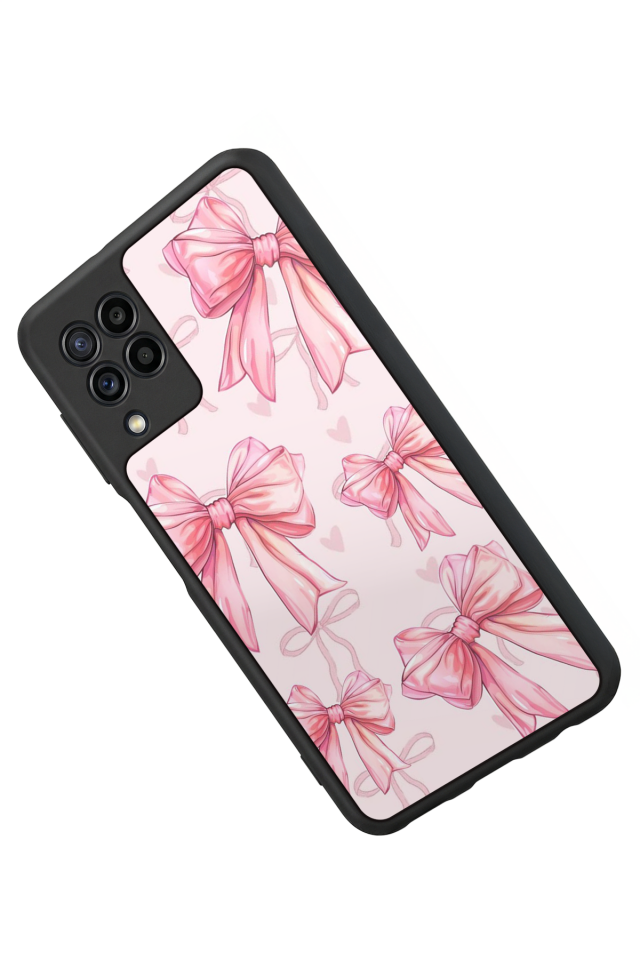 Samsung Galaxy M32 Uyumlu Kurdele Tasarımlı Glossy Premium Kılıf