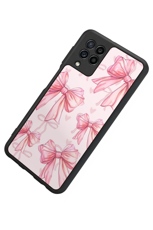 Samsung Galaxy M32 Uyumlu Kurdele Tasarımlı Glossy Premium Kılıf
