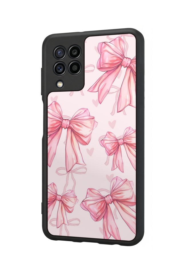Samsung Galaxy M32 Uyumlu Kurdele Tasarımlı Glossy Premium Kılıf