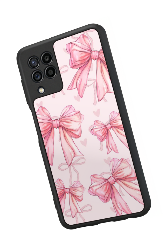 Samsung Galaxy M32 Uyumlu Kurdele Tasarımlı Glossy Premium Kılıf