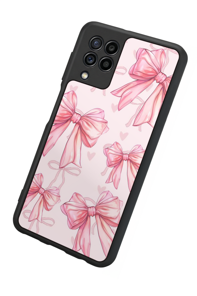 Samsung Galaxy M32 Uyumlu Kurdele Tasarımlı Glossy Premium Kılıf