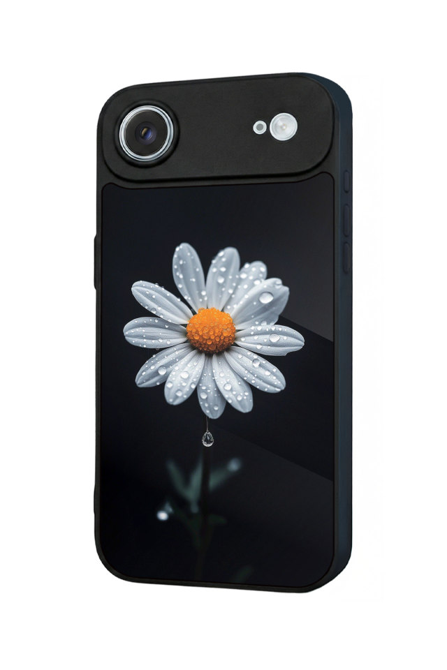 iPhone 17 Air Uyumlu Papatya Tasarımlı Glossy Premium Kılıf
