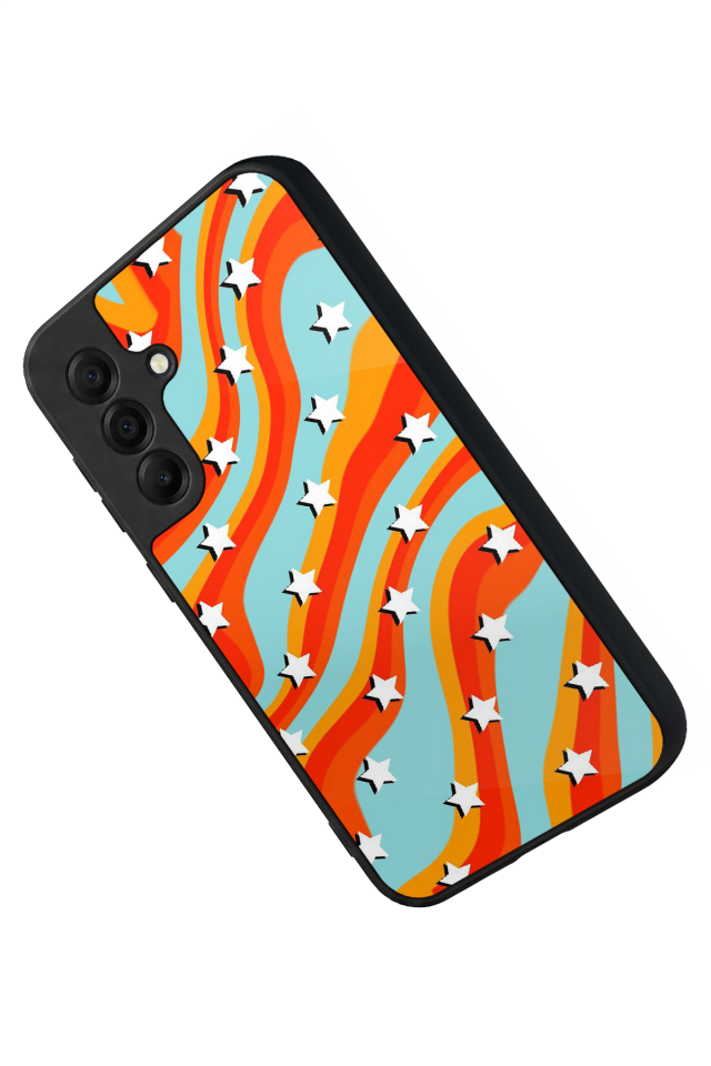 Samsung Galaxy A17 Uyumlu Retro Yildizlar Tasarımlı Glossy Premium Kılıf