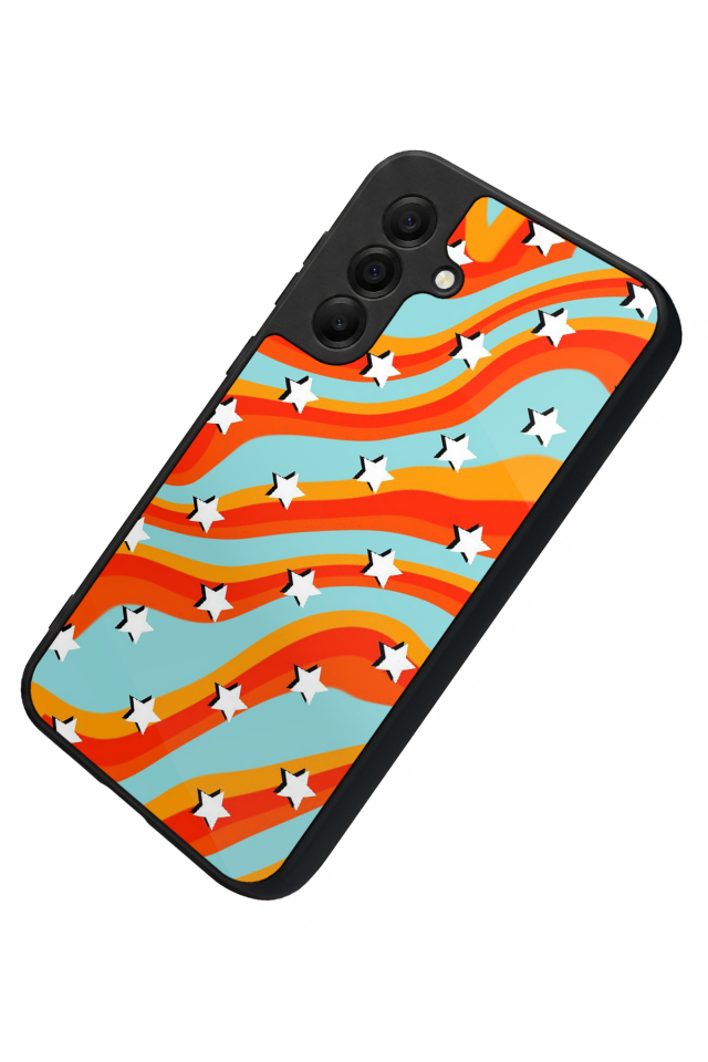 Samsung Galaxy A17 Uyumlu Retro Yildizlar Tasarımlı Glossy Premium Kılıf