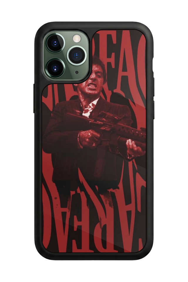 iPhone 11 Pro Max Uyumlu Scarface Tasarımlı Glossy Premium Kılıf