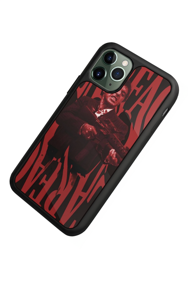 iPhone 11 Pro Max Uyumlu Scarface Tasarımlı Glossy Premium Kılıf