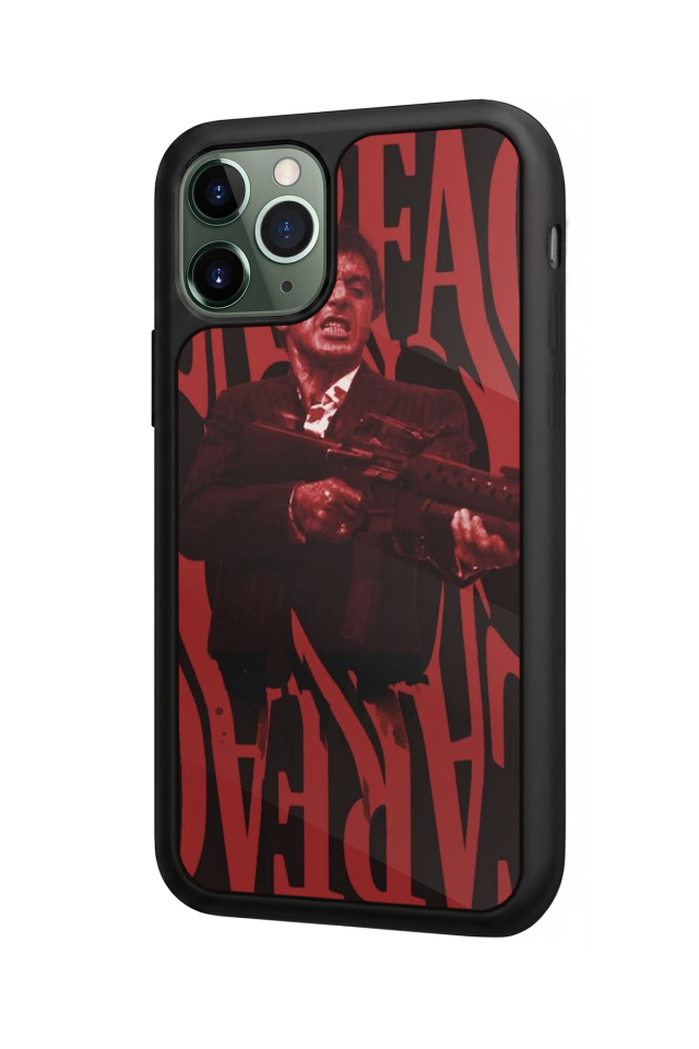 iPhone 11 Pro Max Uyumlu Scarface Tasarımlı Glossy Premium Kılıf