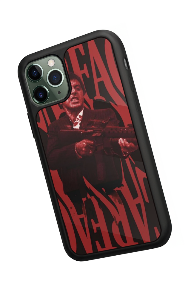 iPhone 11 Pro Max Uyumlu Scarface Tasarımlı Glossy Premium Kılıf