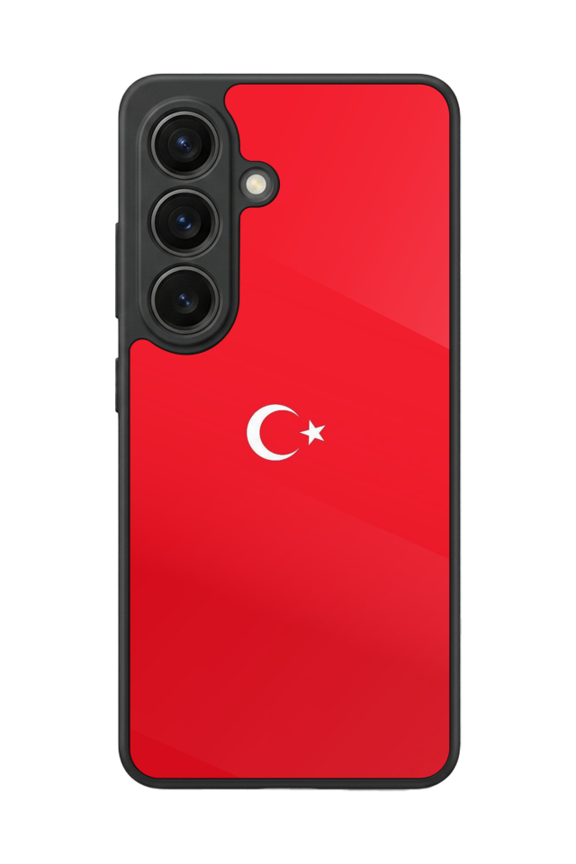 Samsung Galaxy S26 Uyumlu Türk Bayragi Tasarımlı Glossy Premium Kılıf