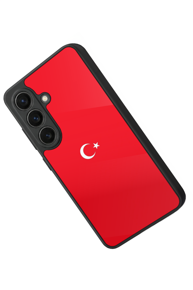 Samsung Galaxy S26 Uyumlu Türk Bayragi Tasarımlı Glossy Premium Kılıf
