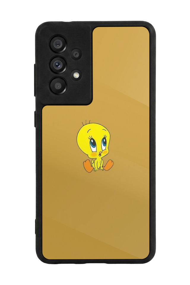 Samsung Galaxy A73 Uyumlu Tweety Tasarımlı Glossy Premium Kılıf