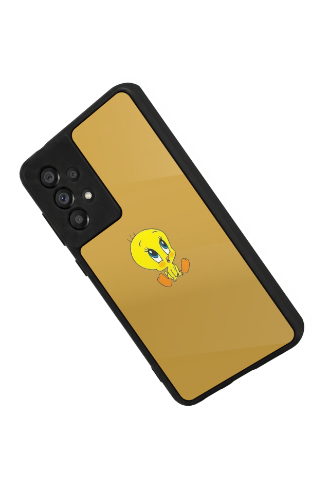 Samsung Galaxy A73 Uyumlu Tweety Tasarımlı Glossy Premium Kılıf