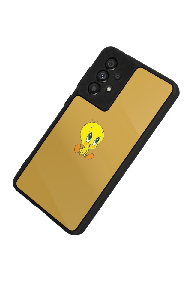Samsung Galaxy A73 Uyumlu Tweety Tasarımlı Glossy Premium Kılıf