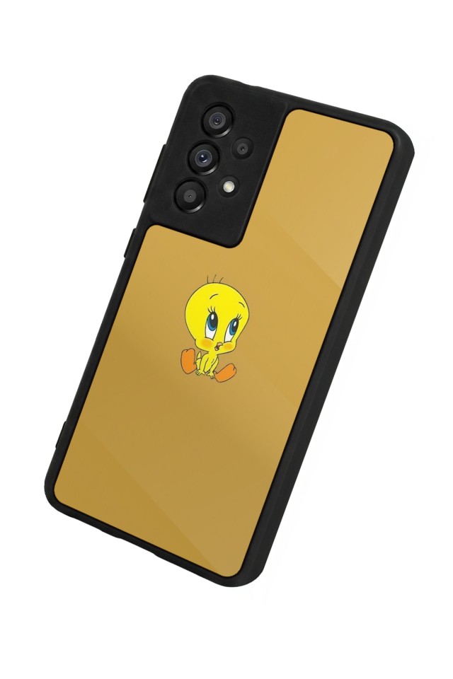 Samsung Galaxy A73 Uyumlu Tweety Tasarımlı Glossy Premium Kılıf