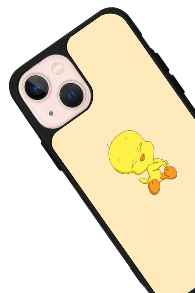 iPhone 14 Plus Uyumlu Tweety Tasarımlı Glossy Premium Kılıf