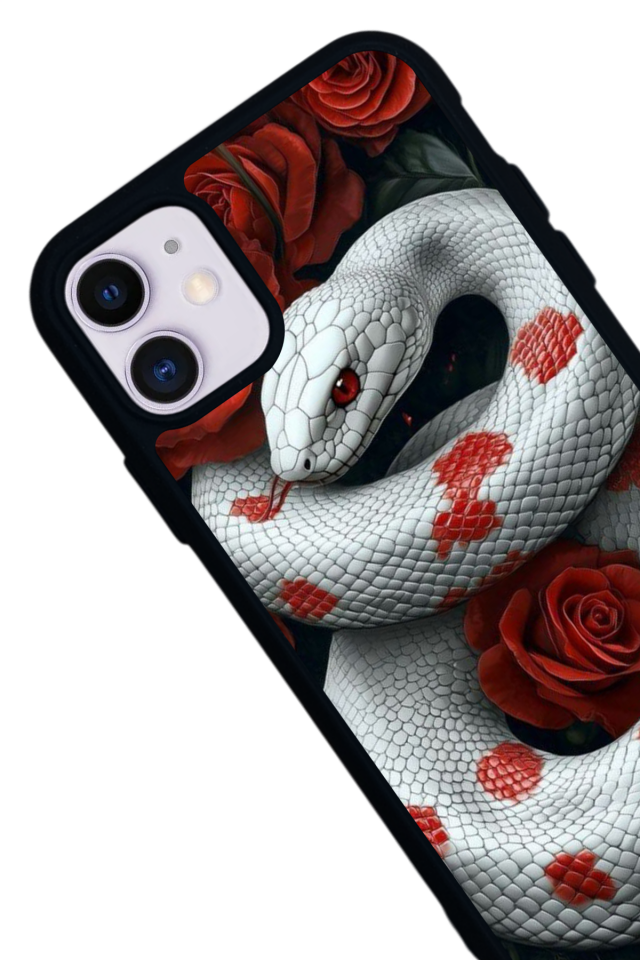 iPhone 11 Uyumlu Yılan Tasarımlı Glossy Premium Kılıf