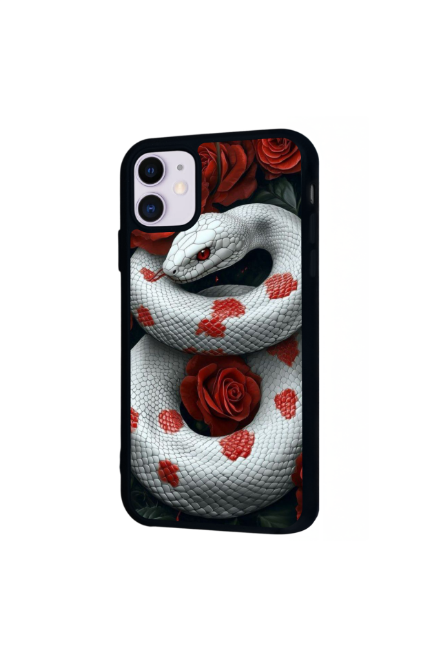 iPhone 11 Uyumlu Yılan Tasarımlı Glossy Premium Kılıf