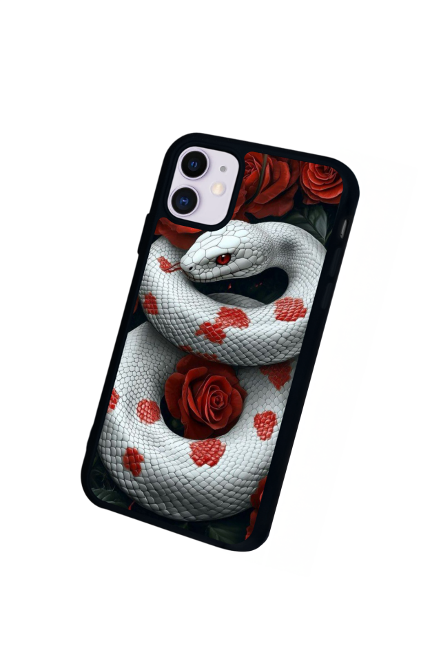 iPhone 11 Uyumlu Yılan Tasarımlı Glossy Premium Kılıf