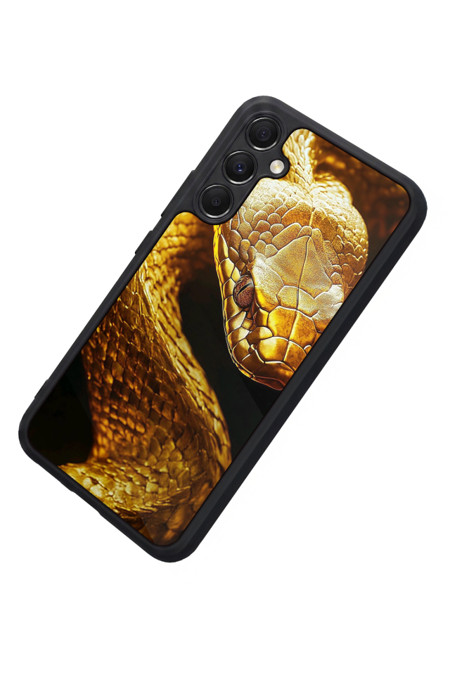 Samsung Galaxy M34 Uyumlu Yılan Tasarımlı Glossy Premium Kılıf