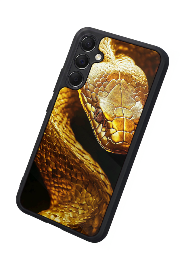 Samsung Galaxy M34 Uyumlu Yılan Tasarımlı Glossy Premium Kılıf