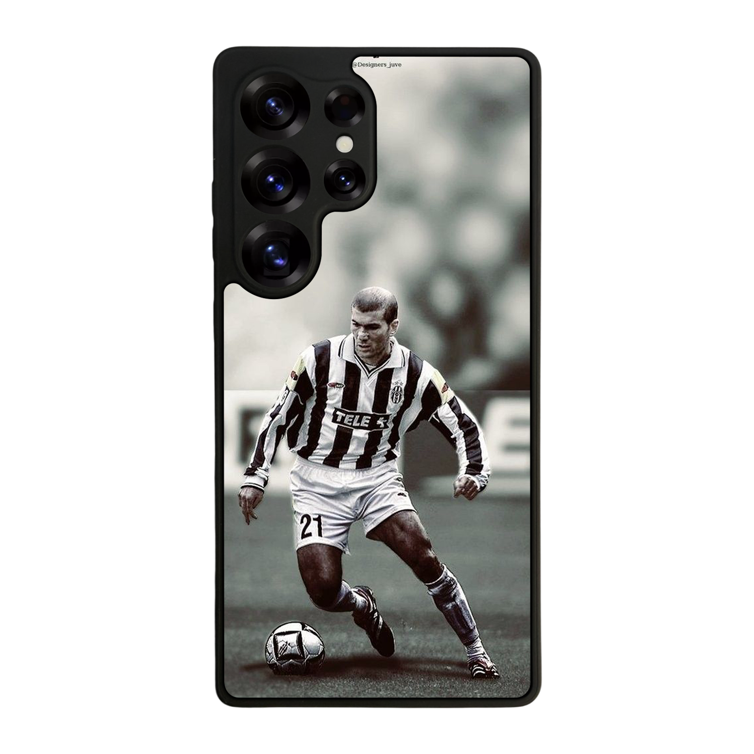 Samsung Galaxy S25 Ultra Uyumlu Zidane Tasarımlı Glossy Premium Kılıf