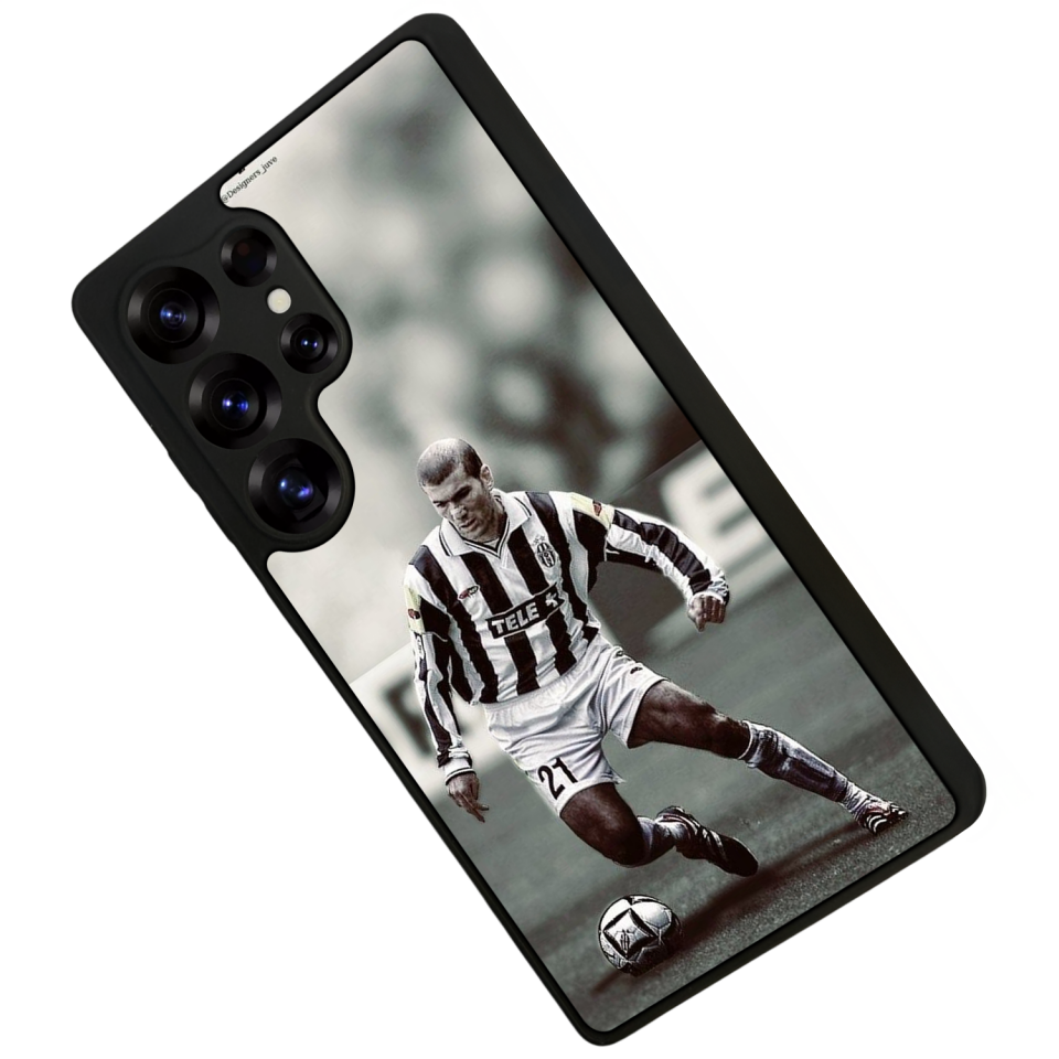 Samsung Galaxy S25 Ultra Uyumlu Zidane Tasarımlı Glossy Premium Kılıf