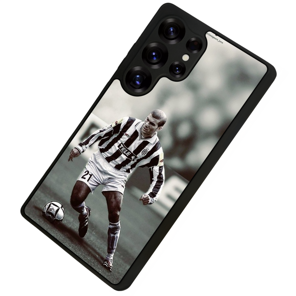 Samsung Galaxy S25 Ultra Uyumlu Zidane Tasarımlı Glossy Premium Kılıf