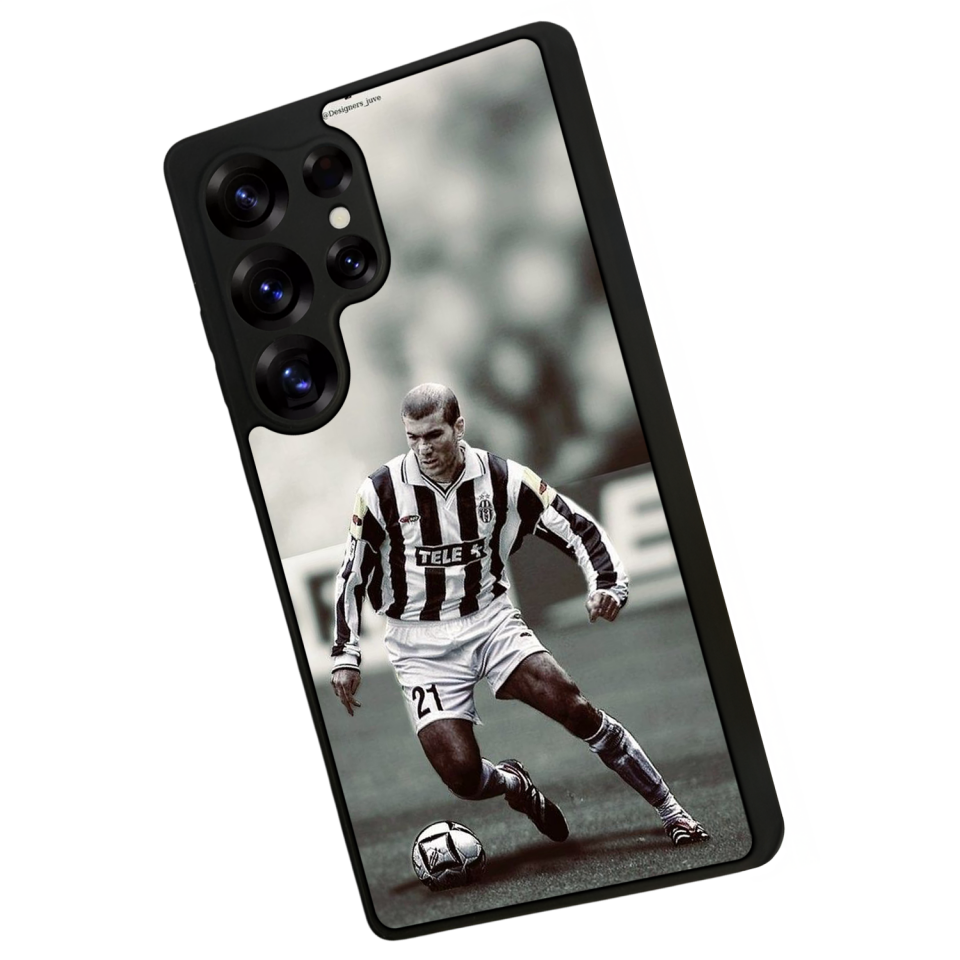 Samsung Galaxy S25 Ultra Uyumlu Zidane Tasarımlı Glossy Premium Kılıf