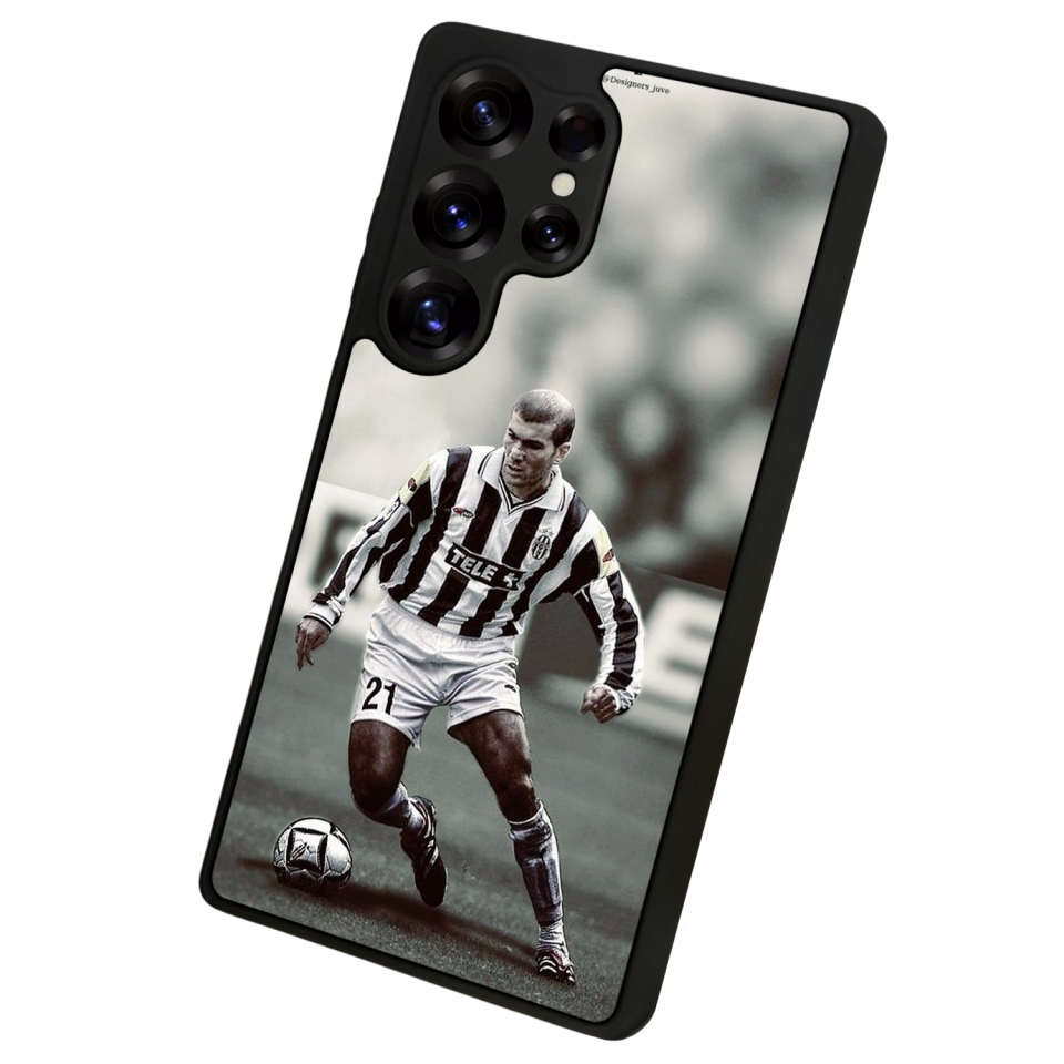 Samsung Galaxy S25 Ultra Uyumlu Zidane Tasarımlı Glossy Premium Kılıf