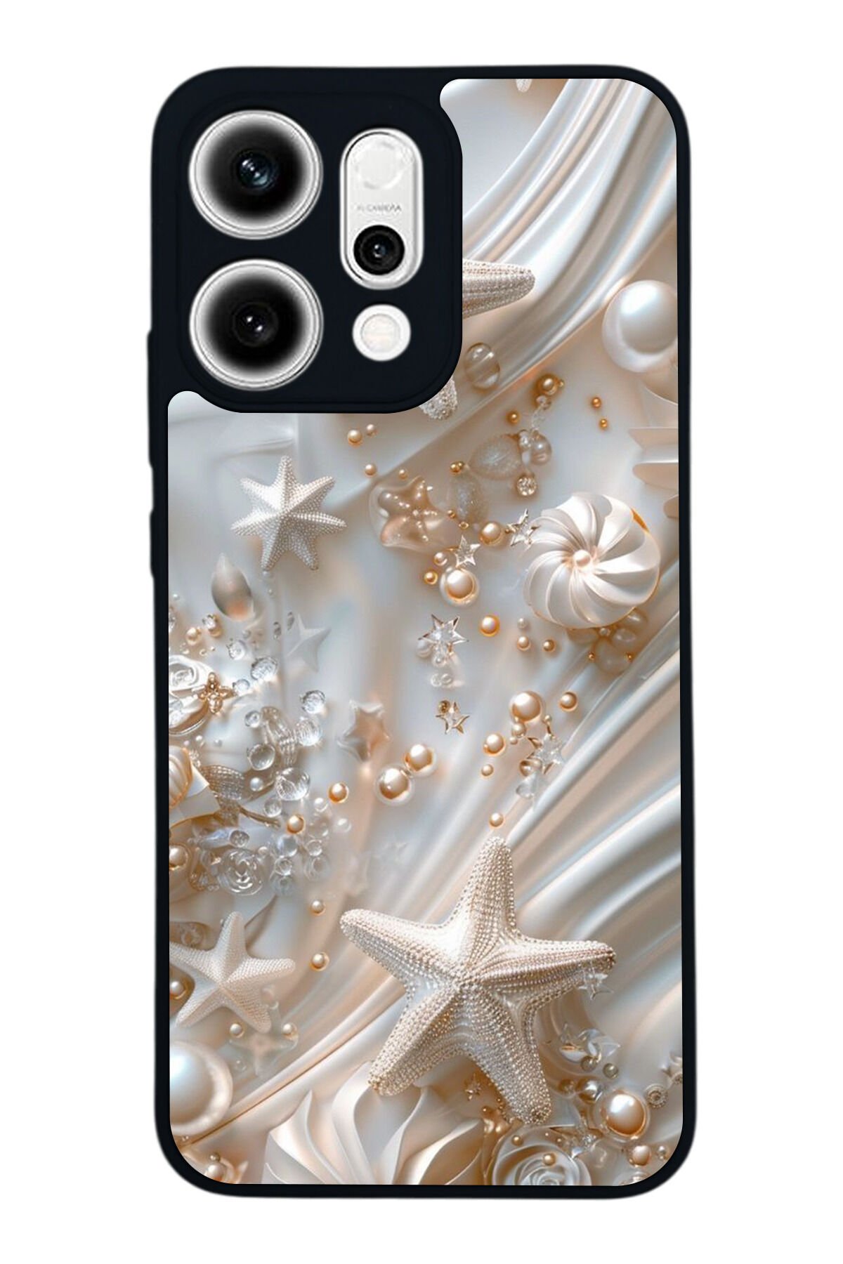 Oppo Reno 14 Uyumlu İnci Tasarımlı Glossy Premium Kılıf
