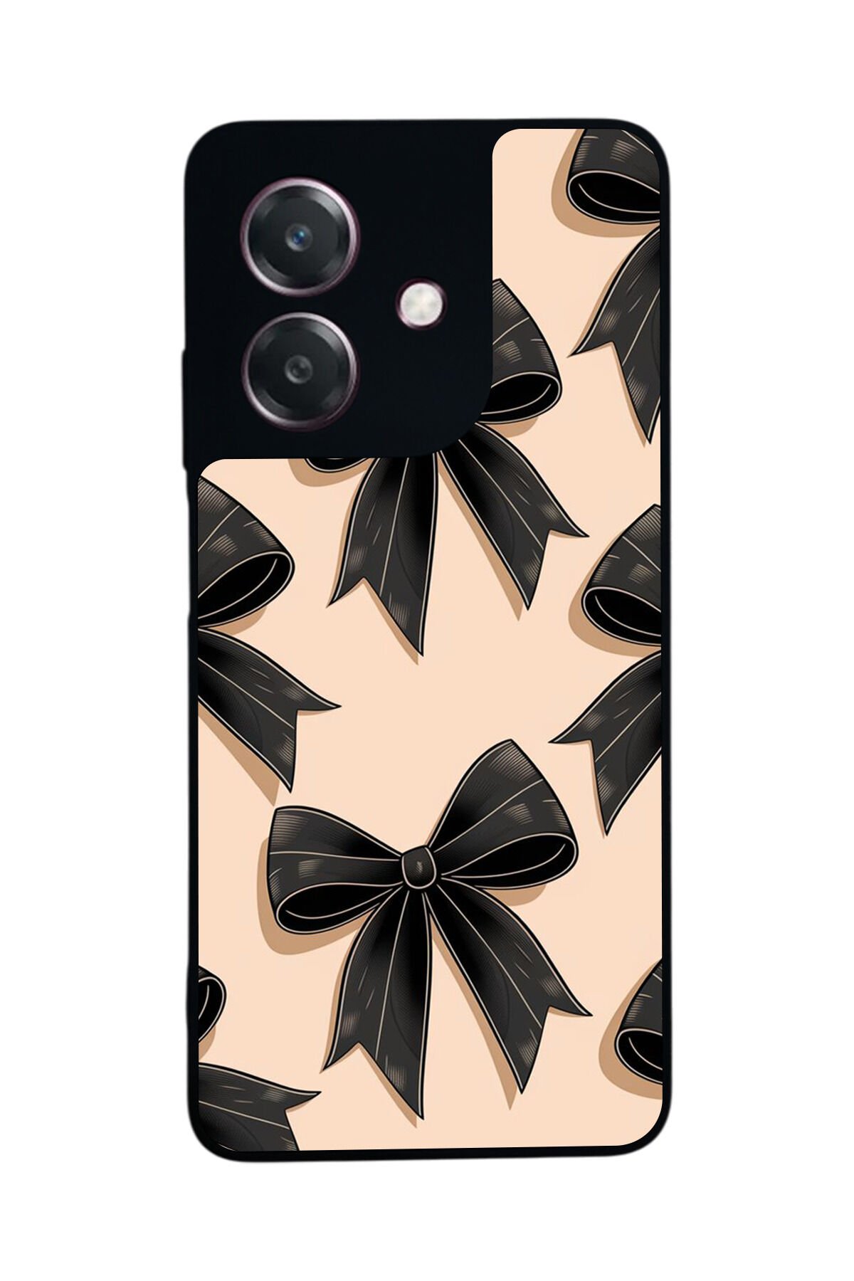 Oppo A3 5G Uyumlu Kurdele Tasarımlı Glossy Premium Kılıf