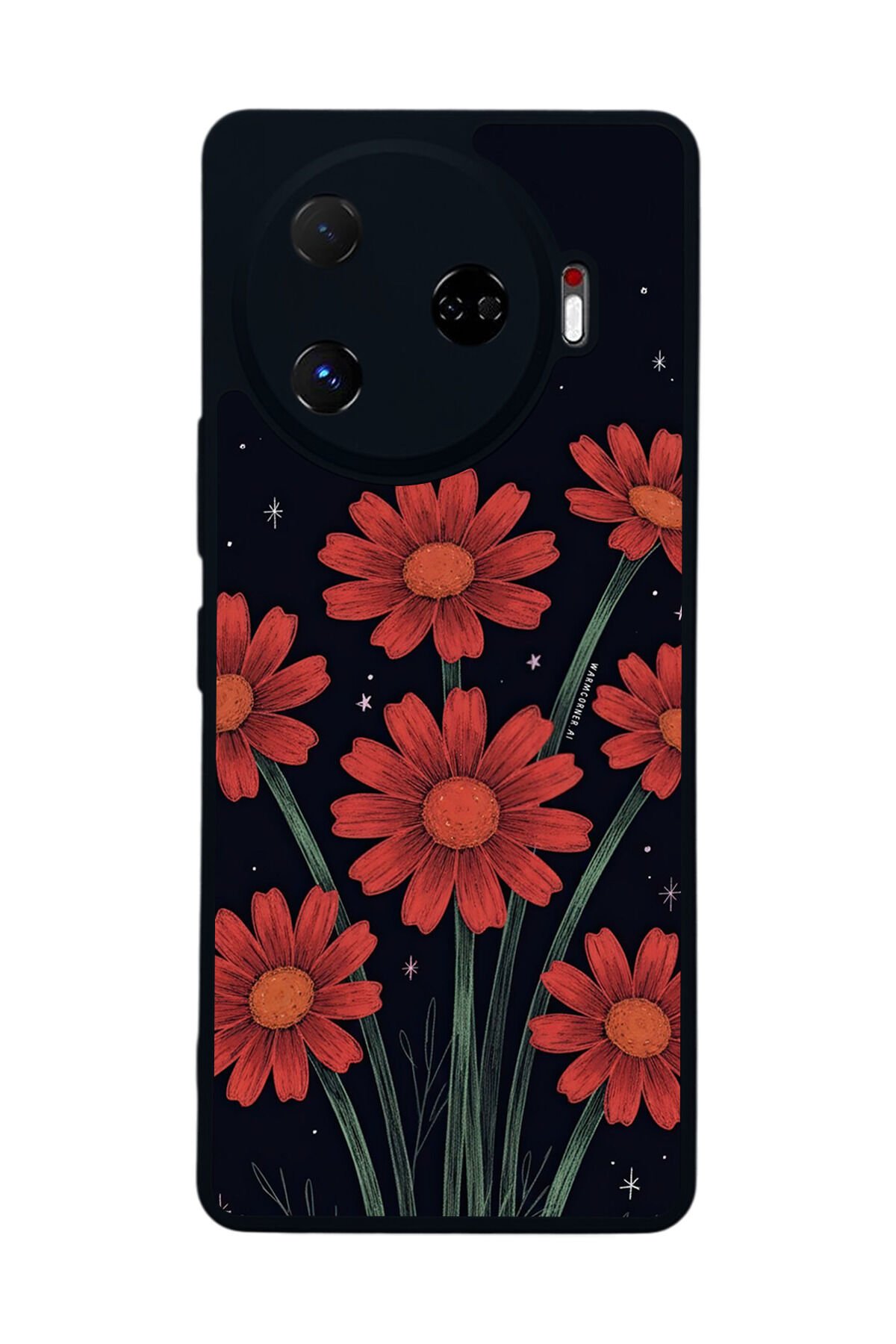 Tecno Camon 30 Pro Uyumlu Floral Tasarımlı Glossy Premium Kılıf