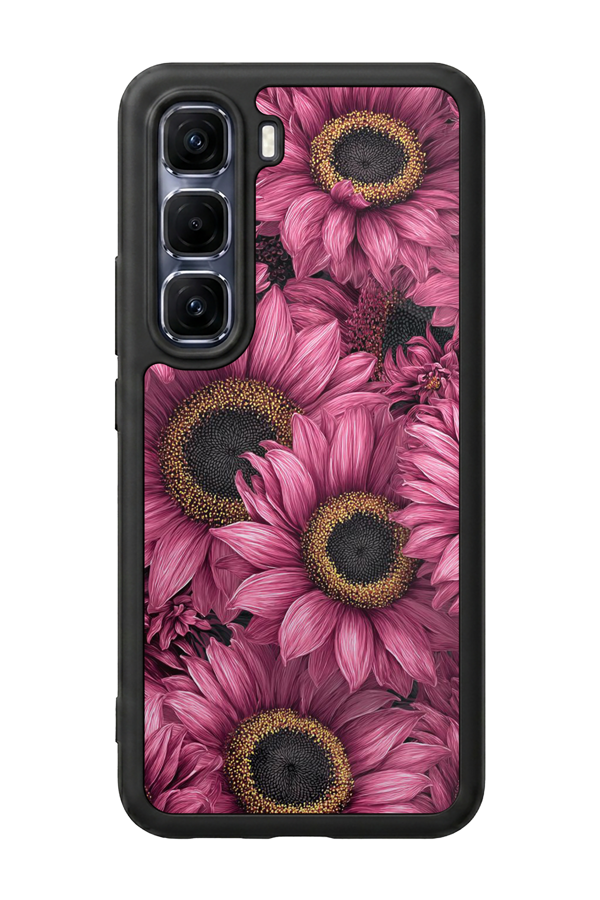 Infinix Hot 60 Pro Plus Uyumlu Cicek Tasarımlı Glossy Premium Kılıf