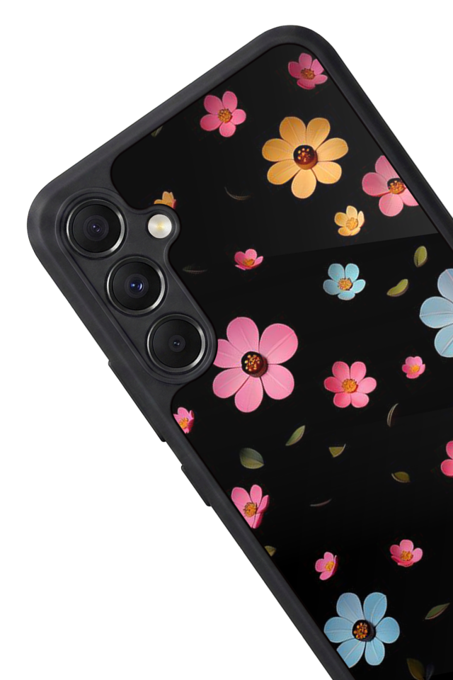 Samsung Galaxy A34 Uyumlu Cicek Tasarımlı Glossy Premium Kılıf