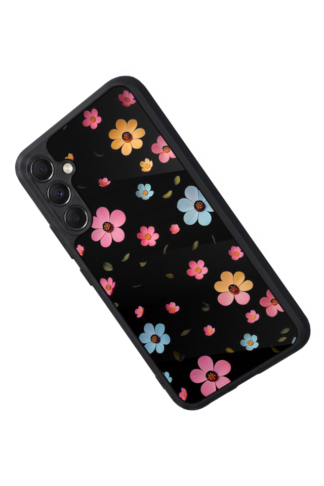 Samsung Galaxy A34 Uyumlu Cicek Tasarımlı Glossy Premium Kılıf