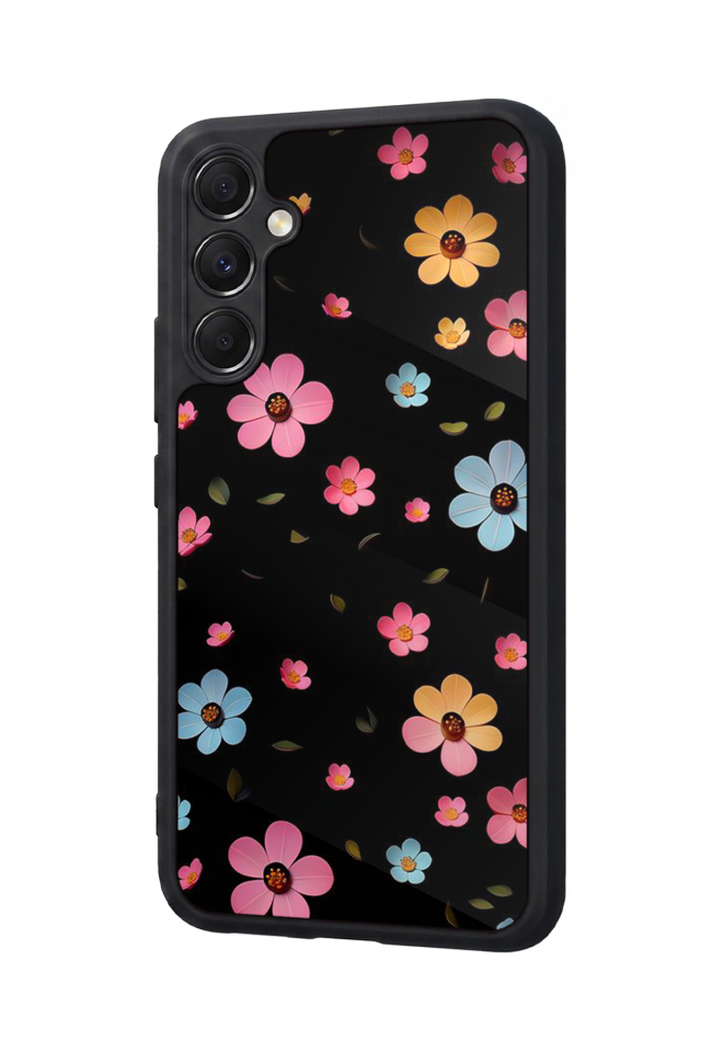 Samsung Galaxy A34 Uyumlu Cicek Tasarımlı Glossy Premium Kılıf