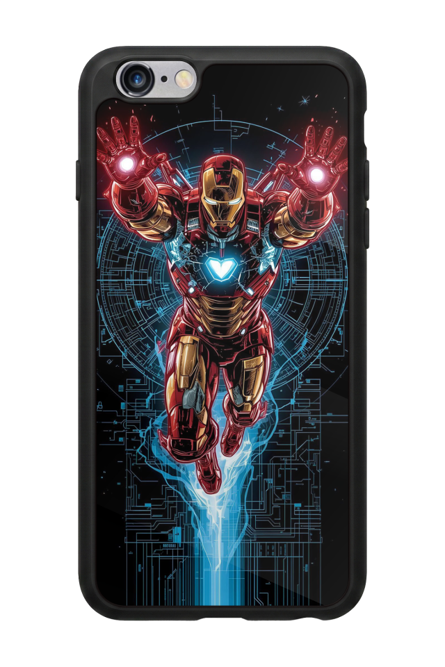 iPhone 6s Plus Uyumlu Iron Man ( Demir Adam ) Tasarımlı Glossy Premium Kılıf