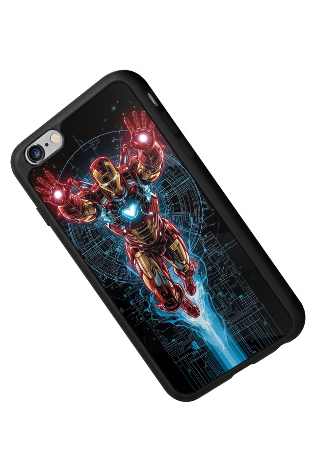 iPhone 6s Plus Uyumlu Iron Man ( Demir Adam ) Tasarımlı Glossy Premium Kılıf