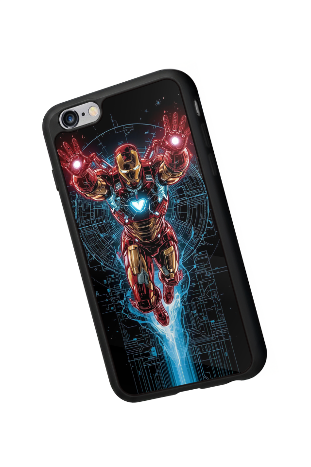 iPhone 6s Plus Uyumlu Iron Man ( Demir Adam ) Tasarımlı Glossy Premium Kılıf