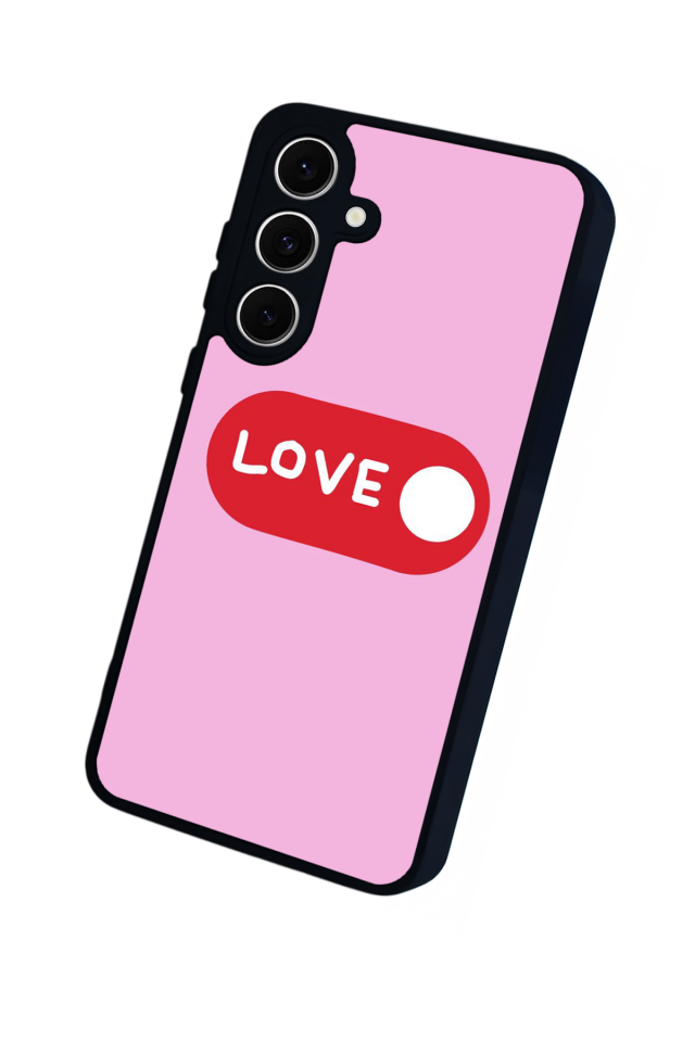 Samsung Galaxy A16 Uyumlu Kalp Love Tasarımlı Glossy Premium Kılıf