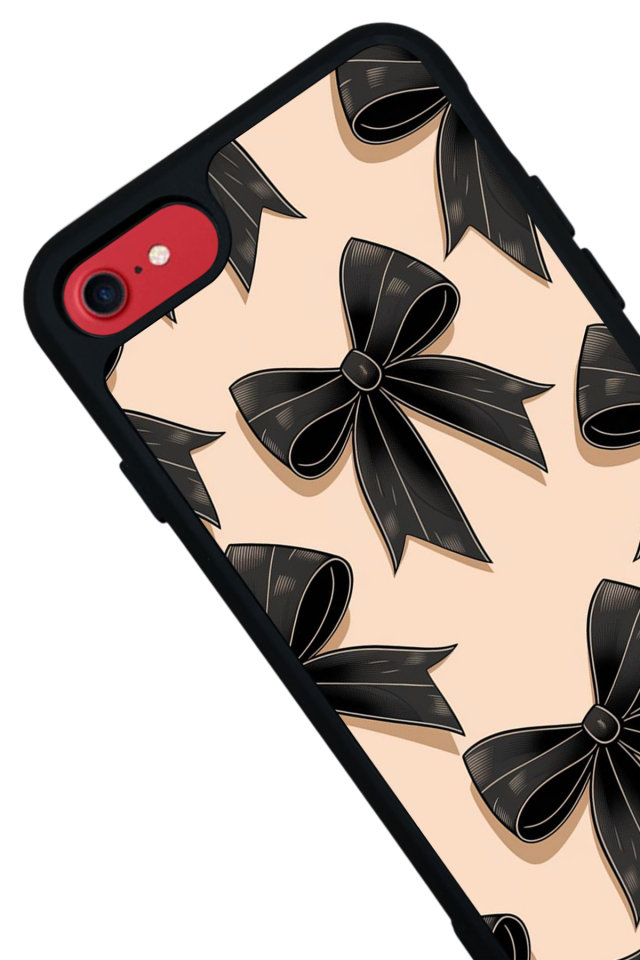 iPhone 7 Uyumlu Kurdele Tasarımlı Glossy Premium Kılıf