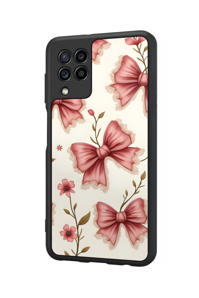 Samsung Galaxy M32 Uyumlu Kurdele Tasarımlı Glossy Premium Kılıf