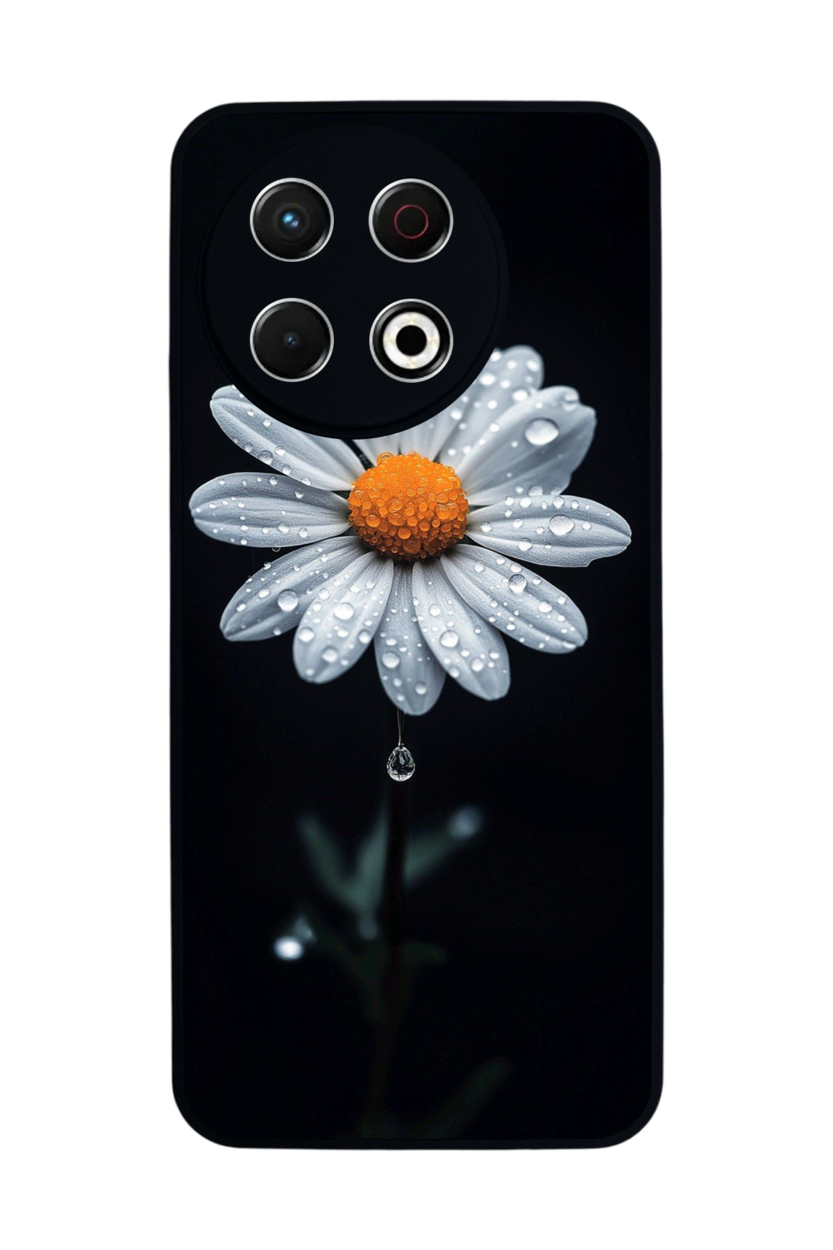 Tecno Spark 30 Pro Uyumlu Papatya Tasarımlı Glossy Premium Kılıf