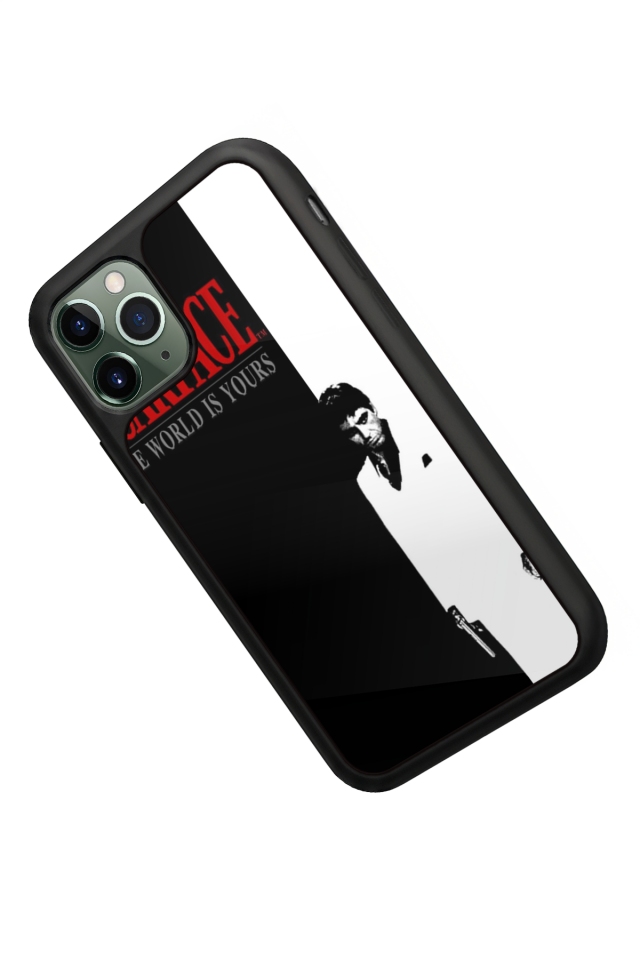 iPhone 11 Pro Max Uyumlu Scarface Tasarımlı Glossy Premium Kılıf